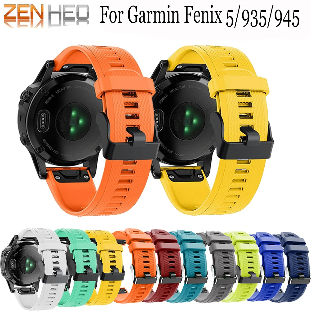 26 22 20 мм ремешок для часов для Garmin Fenix 5X5 5S 3 3HR 6 6X6 S gps часы Quick Release strip Forerunner 945/935 наручных полос