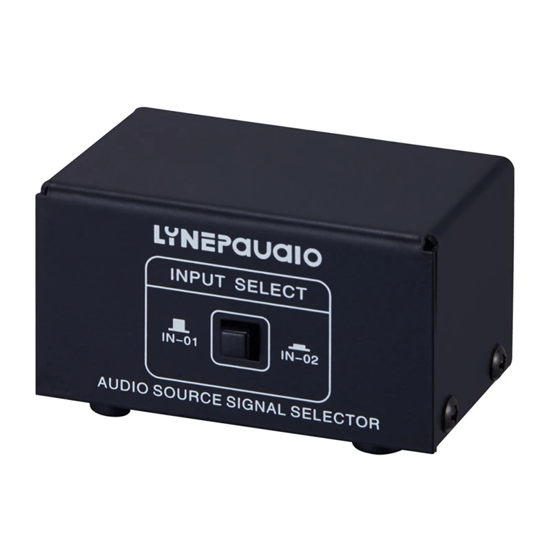 

LYNEPAUAIO Audio Switcher 2 Input 1 Out or 1 Input 2 Out Stereo Speaker Switch Rca Audio Source Signal Selection No Loss