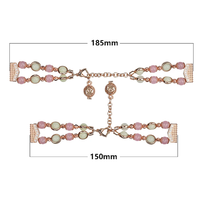 

Agate Luminous Bracelet For Samsung Galaxy Watch 3 41/45mm Active 2 Strap 20/22mm Band 42/46mm Gear S3 Female jewelry Watchband