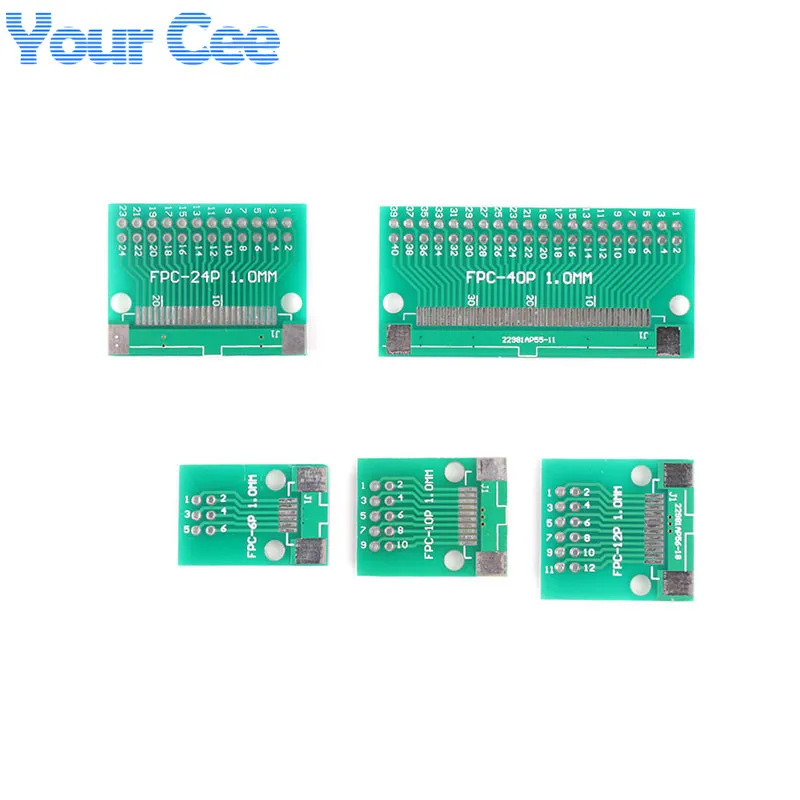 Плата переходника FPC/FFC Flat Cable Adapter Plate 0.5mm 6P/8P/10P/12P/20P/24P/26P/30P/34P/40P DIP Pin Board Pitch Converter PCB.