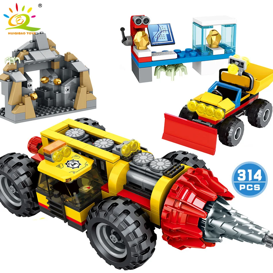 HUIQIBAO 314 шт. инженерная конструкция тяжелая горнодобывающая буровая машина