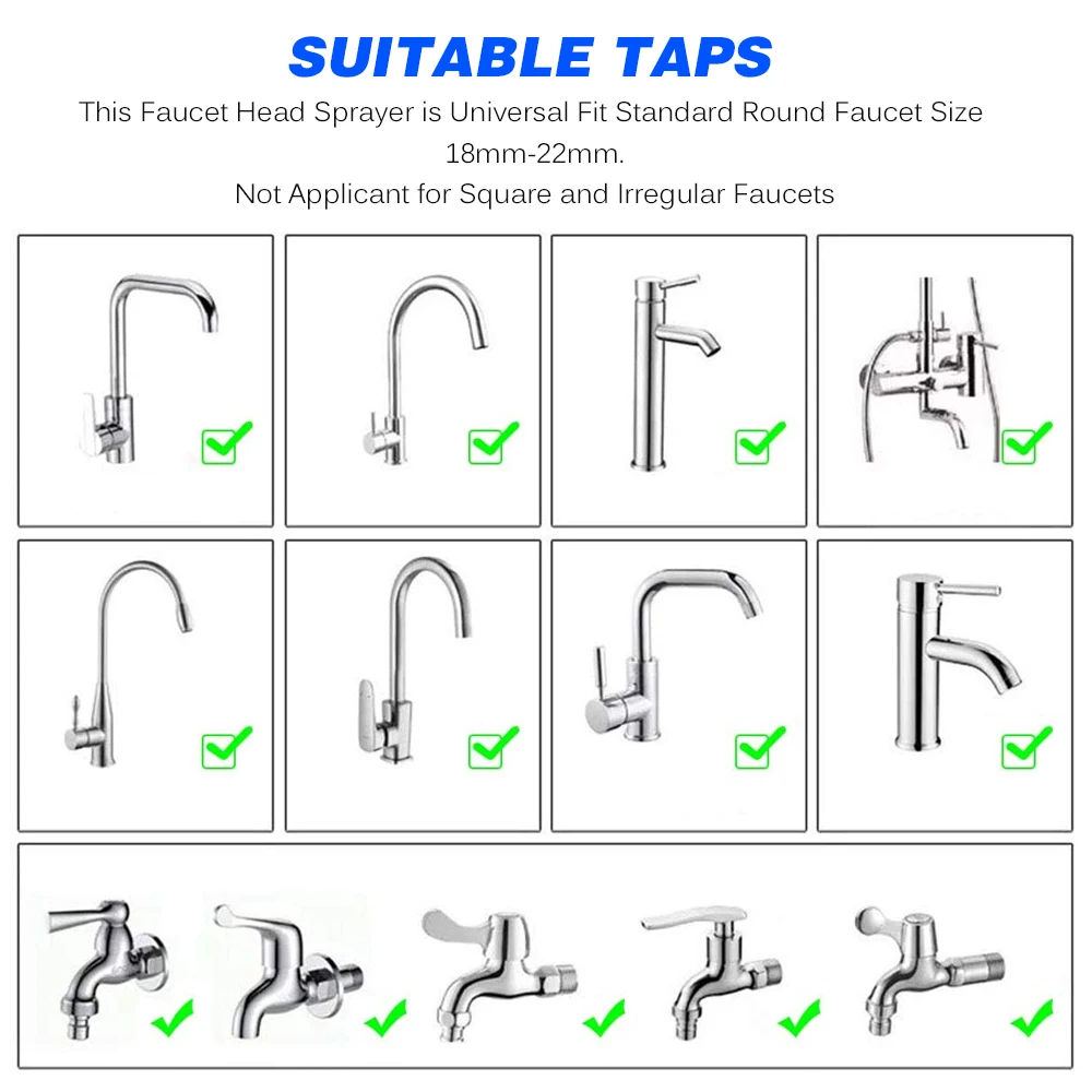 Насадка для душа с фильтром на кран 360 градусов|Аксессуары кухонных кранов| |
