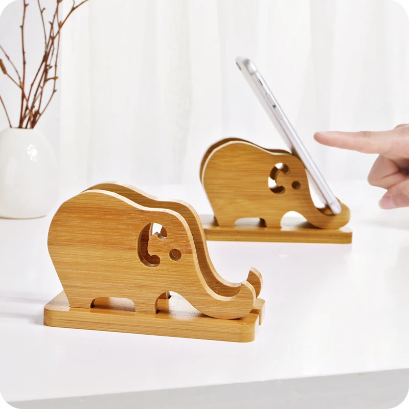 Чехол с откидной крышкой изображением слона из мультфильма бамбуковый планшет