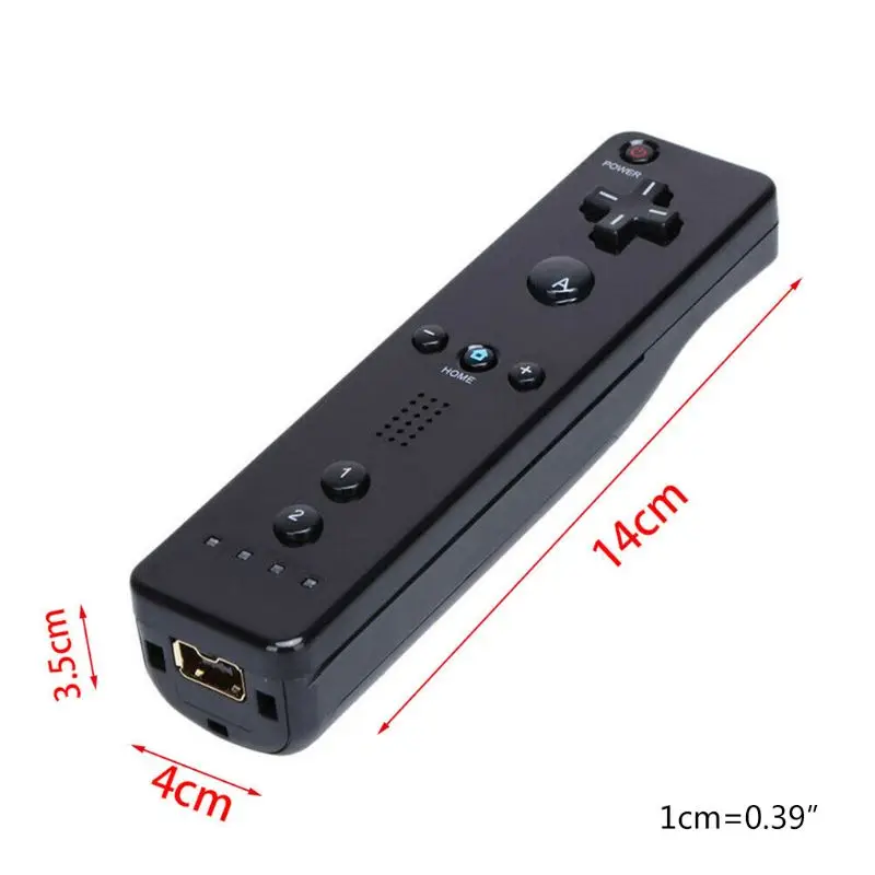 

Portable ABS Home Wireless Remote Control Motion Sensitive Controller Gaming Control for Wii Wii U Wiimote Console E56B
