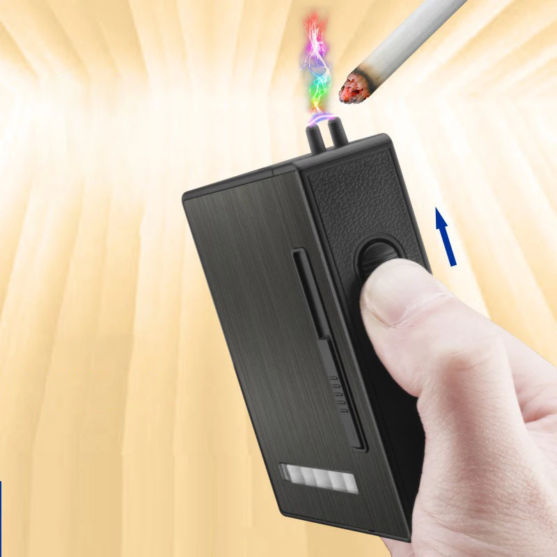 Чехол для сигарет и зажигалка высшего качества 20 шт. автоматическое выкачивание