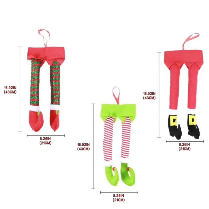 Рождественский эльф вор ножки Санты венки 52 см Рождественская елка