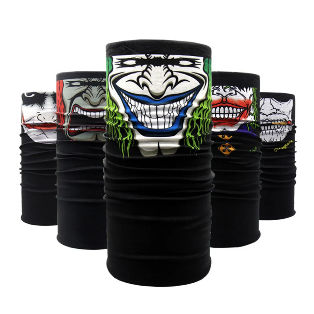 Джокер-черепа мотоцикла велосипедные шейный платок половина Бандана с