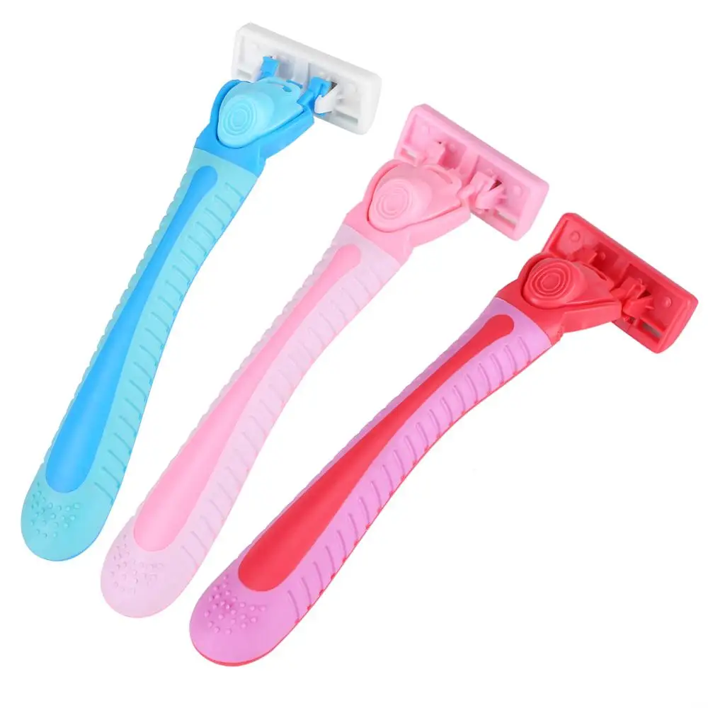 3 цвета бритва Мужская Женская Бритва держатель удаление волос на ногах бритья 6