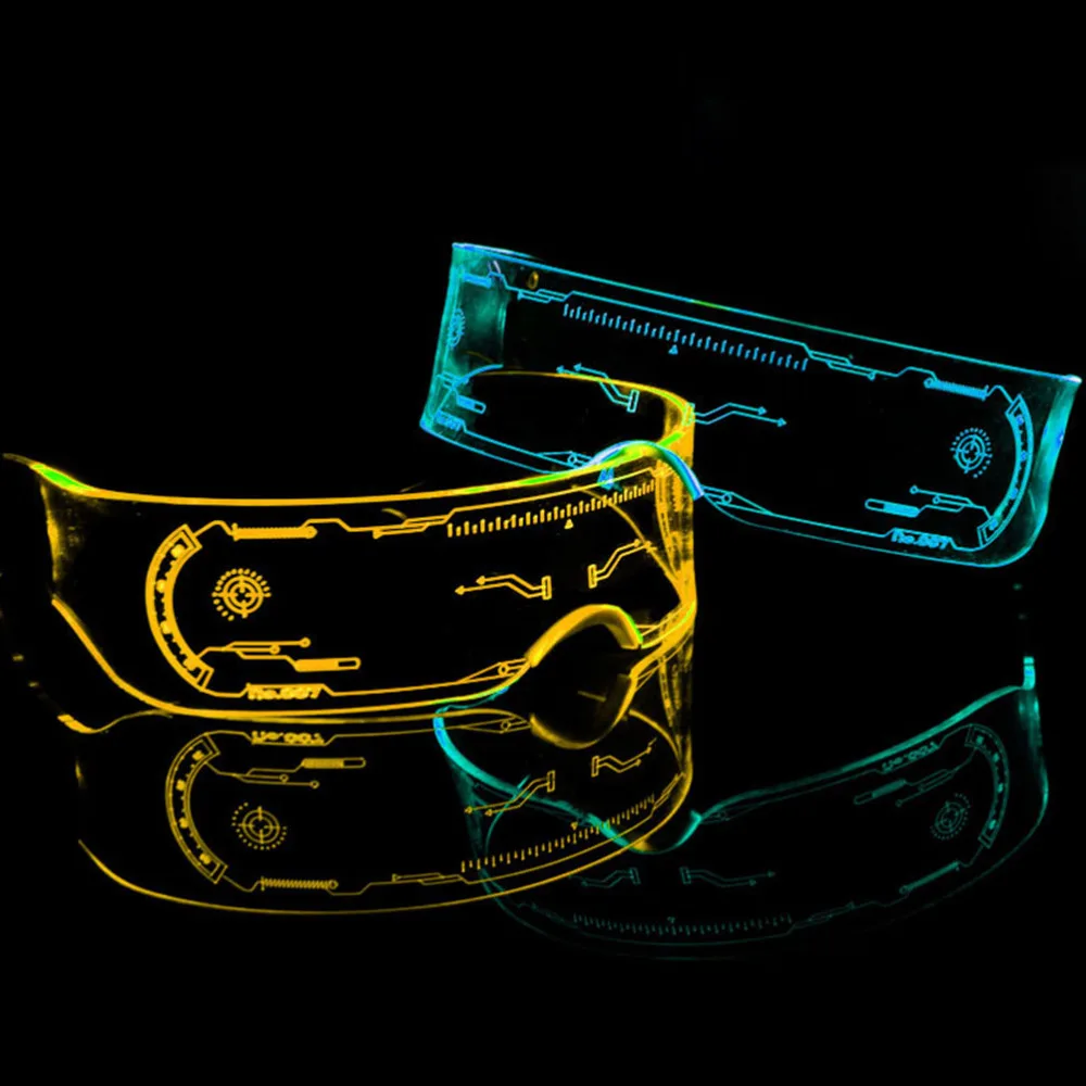 

1 Pair Party Supply Interesting Luminous Eyeglasses Prop Party Glasses Prop