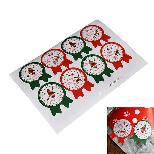 24pcs Gift Package Sealing Paper Toystickers DIY Scrapbooking Kraft Seal SticSticker Cookie Cake Giftker Christmas Label | Игрушки и