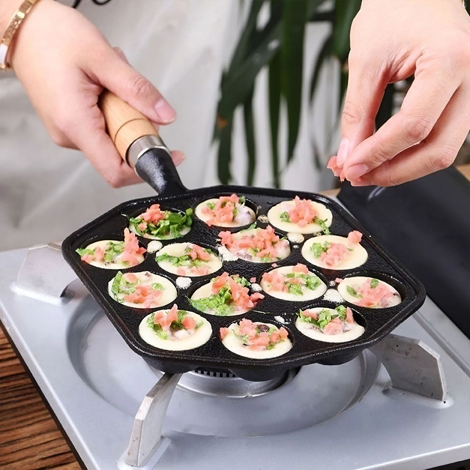 Сковорода Из чугуна с маленькими шариками 14 дюймов | Дом и сад