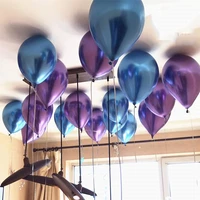 20pcs 10 inch metal balloon birthday wedding party wedding background wall layout chrome thickened balloon 004