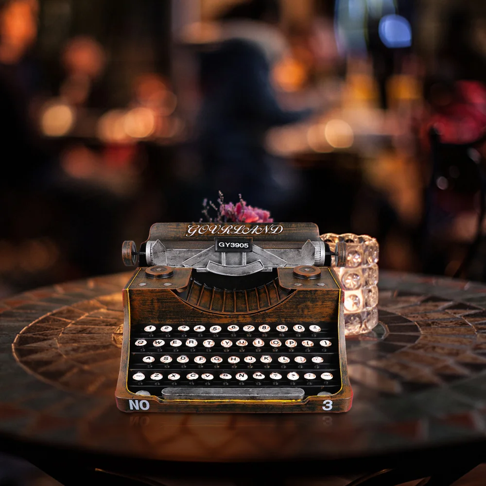 

1Pc Vintage Typewriter Iron Art Typewriter Manual Typewriter Photo Prop
