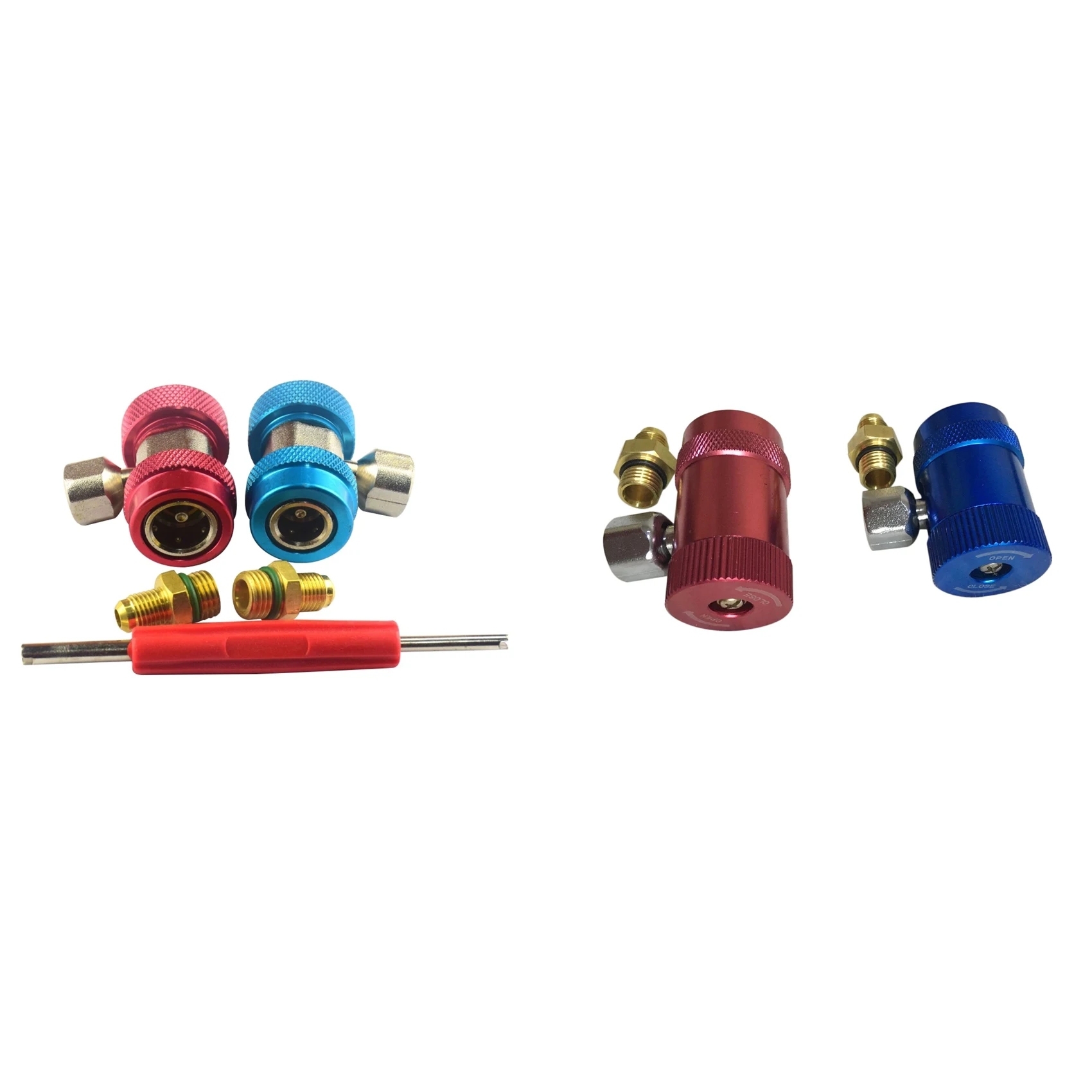 

Coupler Connector Manual Adapter Coupler Connector with R1234Yf Refrigerant Quick Fitting Air Conditioning Adapter