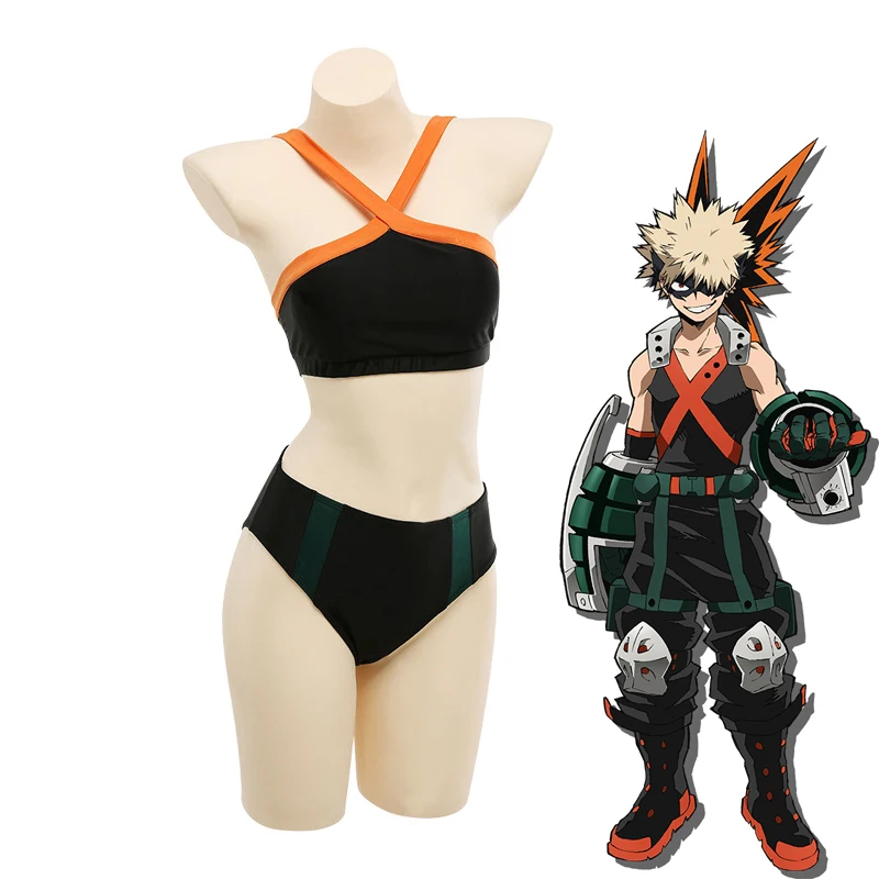 

Купальник моя геройская Академия Bakugou Katsuki купальник Boku без героев Академия косплей костюмы наряды купальник купальный костюм для женщин девочек