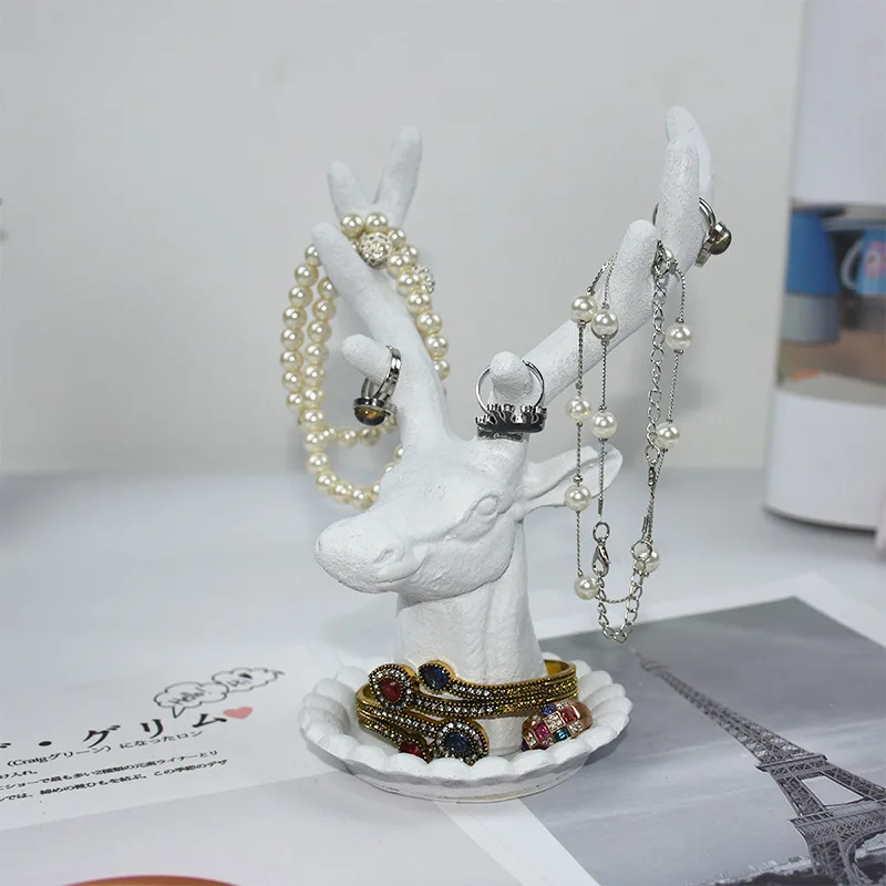Women vogue Jewelry Necklace Bracelets Earrings Rings Deer Stand Display Organizer Holder Show Rack Showing Shelf 2020Hot Sale