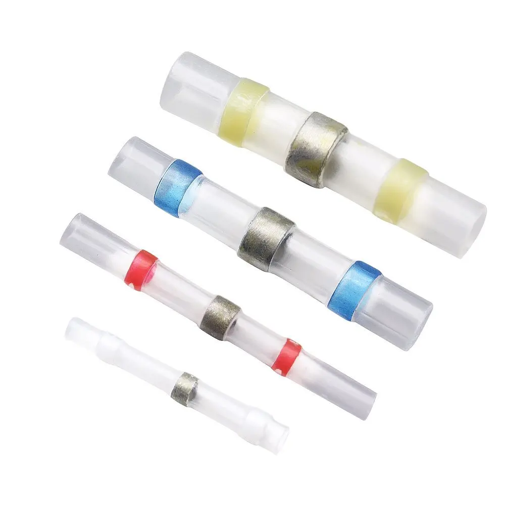 

100/300/400/500/600/800/pcs waterproof solder ring heat shrinkable middle connecting pipe solder terminal combination Connector