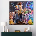 Картина маслом на холсте История игрушек Disney, настенный художественный постер и печать, Настенная картина для гостиной, украшение для дома