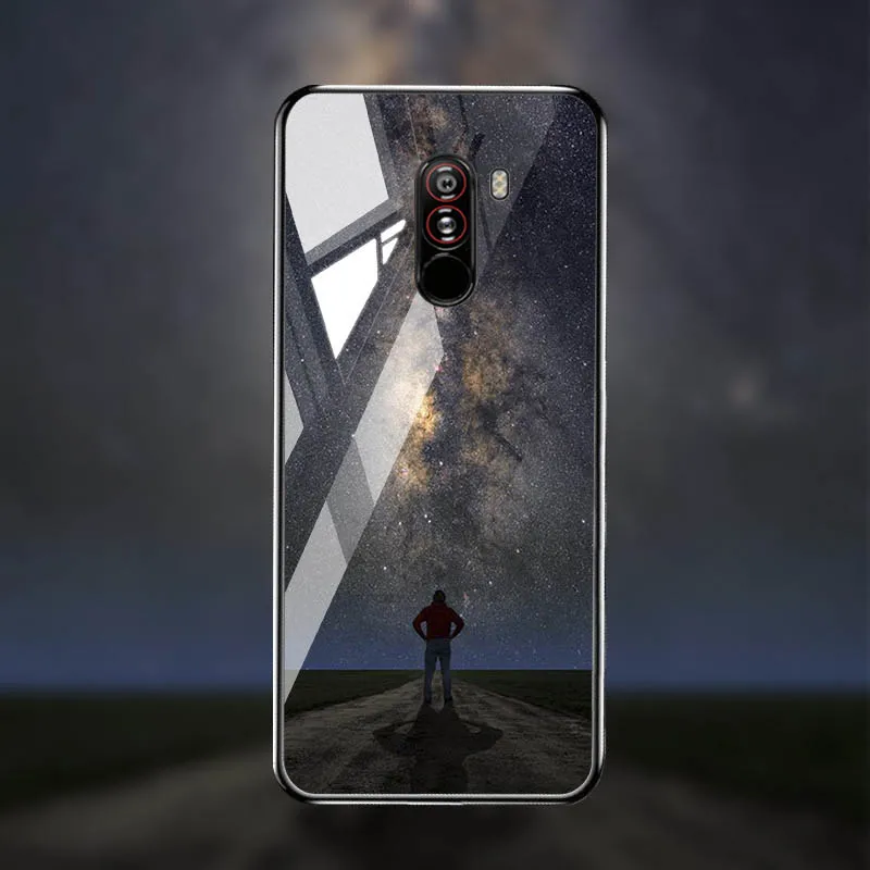M005 Чехол из закаленного стекла для Xiaomi mi 8 9 SE 9T A3 чехол s Star Space Coque для Xiao mi Pocophone F1 mi x 2S Red mi Note 7 8 Pro - Цвет: M005