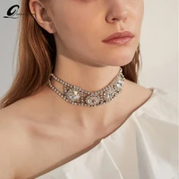 choker necklace goth chain collier jewelry for women bijoux chains chocker crystal naszyjniki damskie one piece necklaces