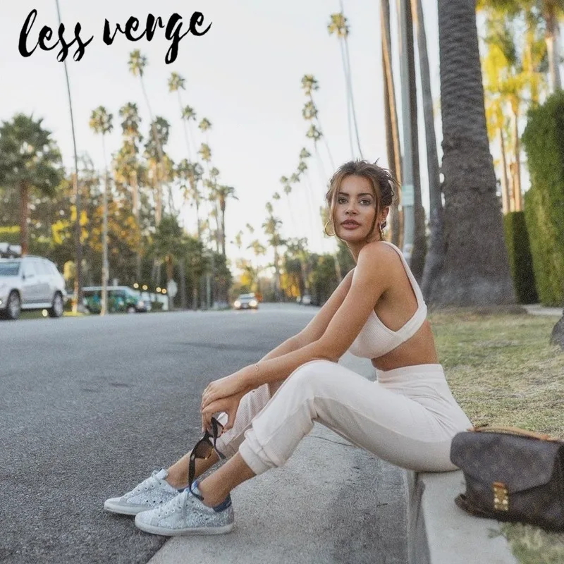 Женский трикотажный комбинезон для фитнеса Lessverge комплект из двух предметов