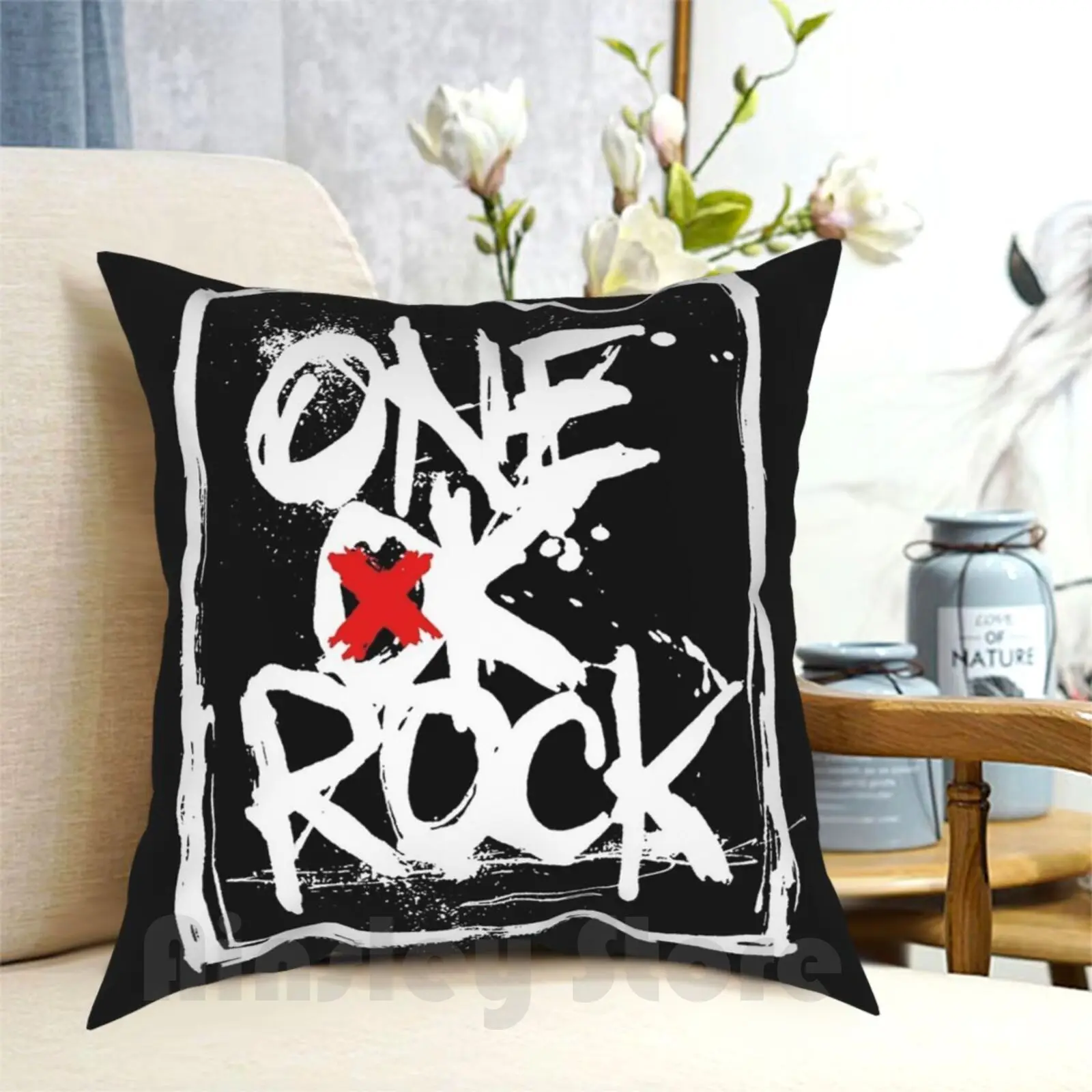 Чехол-Подушка Sarahleman One Ok рок домашняя мягкая подушка с принтом музыкальная группа