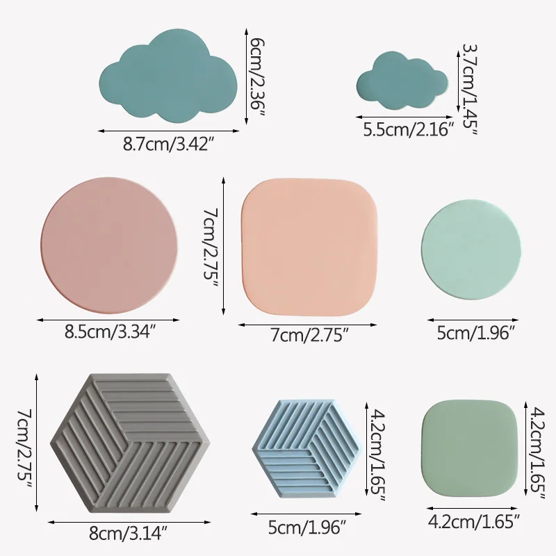 

4pcs/set Coat Hook Wall Cloud Decoration Hook Wall Decoration Bedroom Door Coat Hook Three-Dimensional Coat Hook Resin Gift