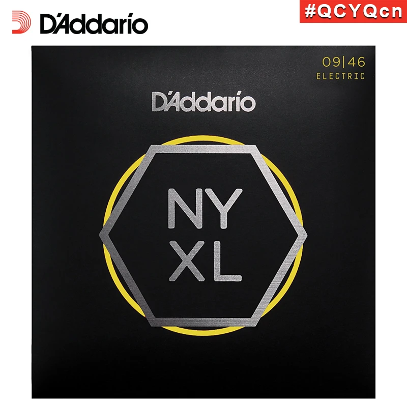 

D'Addario Daddario NYXL0946 American Made Nickel Wound Electric Guitar Strings, Super Light Top / Regular Bottom, 9-46