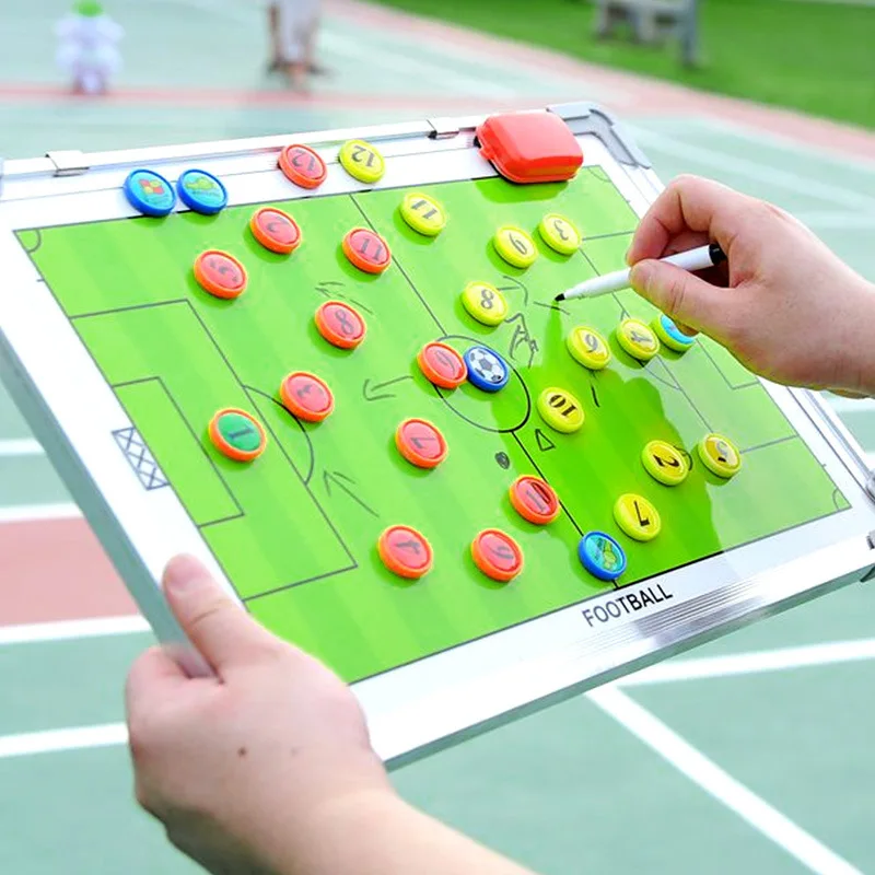 

football Aluminum alloy tactical board football coach board magnetic teaching board coach layout drill command board