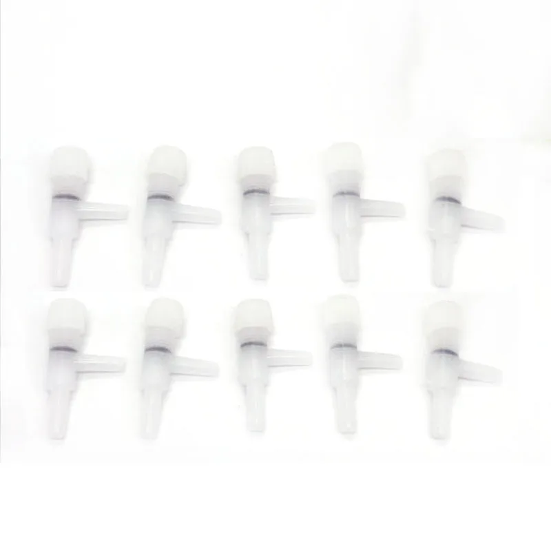 White Elbow 1 шт., 4 мм, воздушный регулирующий клапан для аквариума, 2/3 способов, воздушный насос для аквариума, коннектор для воздушного насоса, регулирующий клапан, Воздушная труба, трубка для аквариума - Цвет: White Elbow