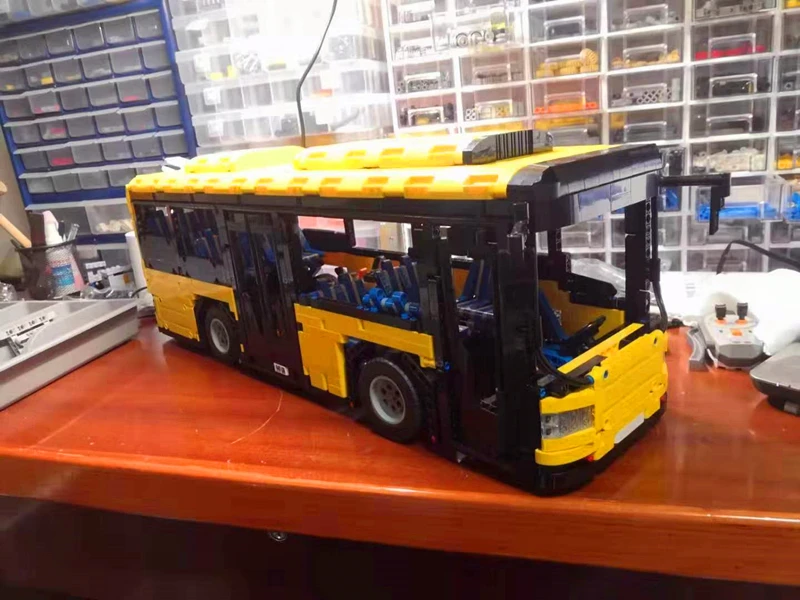 Новый RC double deck автобус MOC 5161 технологии строительные блоки игрушки &quotСделай