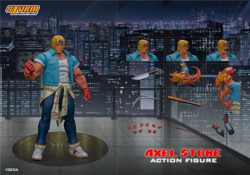 

For Collection SESR001 1/12 Axel Stone Model Mini 6'' Male Action Figure Full Set Toys