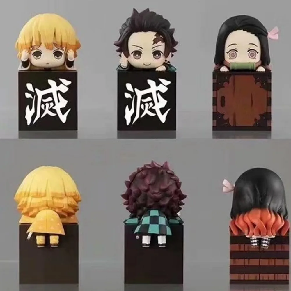 

Anime Figures Kamado Tanjirou Nezuko Kimetsu no Yaiba Agatsuma Zenitsu PVC Toys Action Figurine Demon Slayer Model Cute Doll Toy