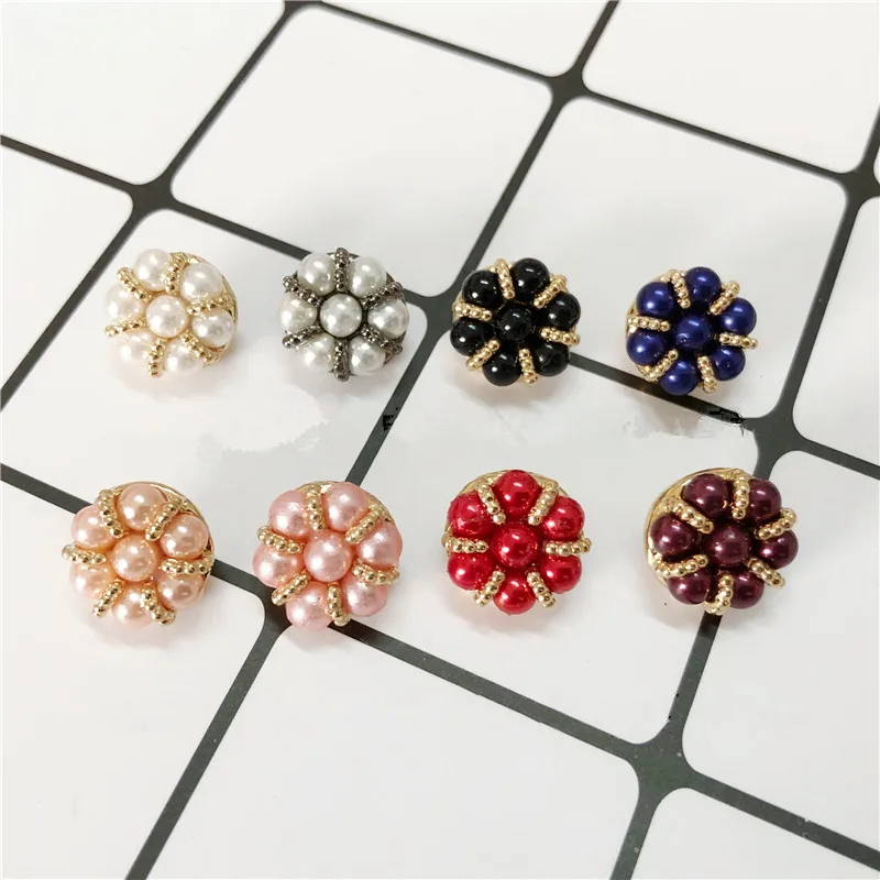 2 шт 25 мм со снежинками и большими кнопками с искусственным жемчугом декоративные