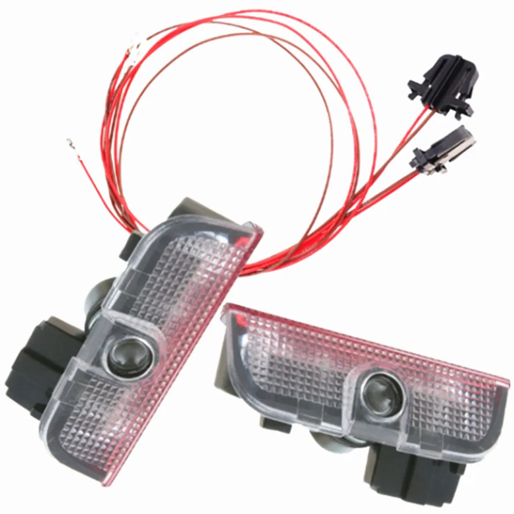 1 комплект светодиодная лампа прожектор для двери и проводов VW Tiguan Jetta MK7 Golf MK6 Passat