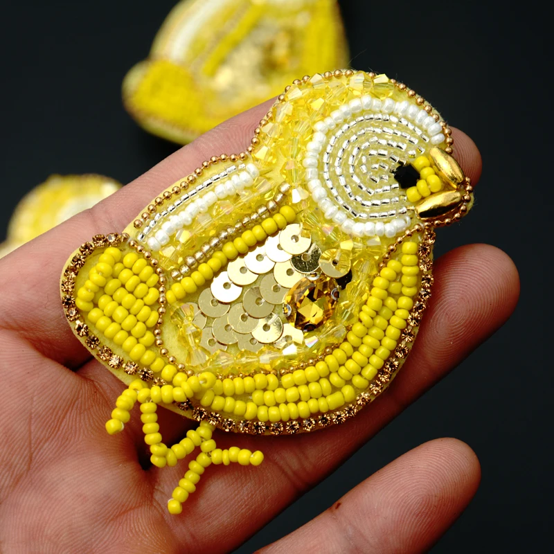 Нашивка с изображением Желтого Цыпленка ручной работы аксессуары для одежды