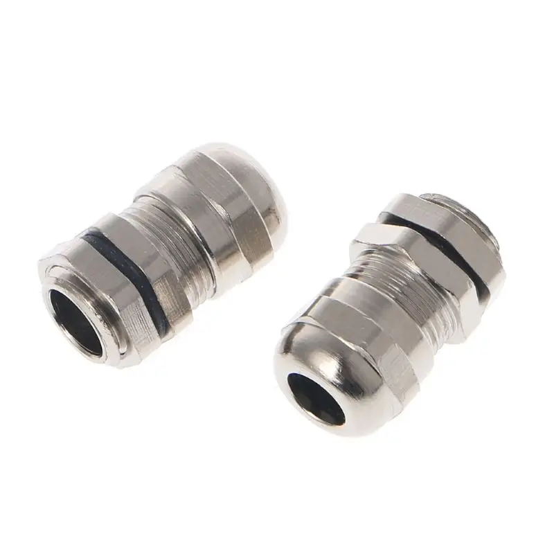 

896B 3PCS Stainless Steel PG7 3.0-6.5mm Waterproof Connector Metal M-shaped Fixing Cable Gland