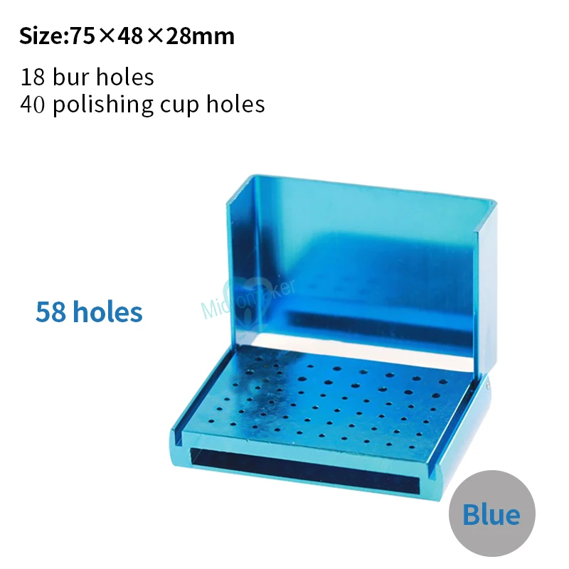 58 отверстие держатель зубных боров автоклавной полировальная щетка чашка синего