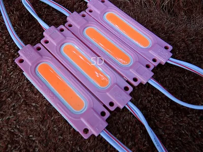 1000pcs 2W Injection led COB module DC24V car truck moto lamp Waterproof background light warm white/red/blue/Green | Освещение