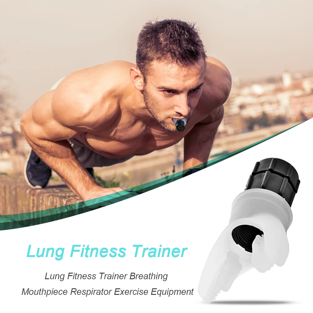 

Portable Lung Respirator Fitness Trainer Silicone Mouthpiece Breathing Exercise Training Equipment Accessories 9.5 * 5.5cm