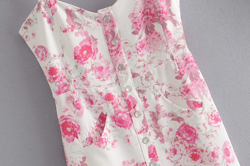 

Elegant spring summer french vintage print dress women ruffles sashes chic straps mini dress femme vestidos