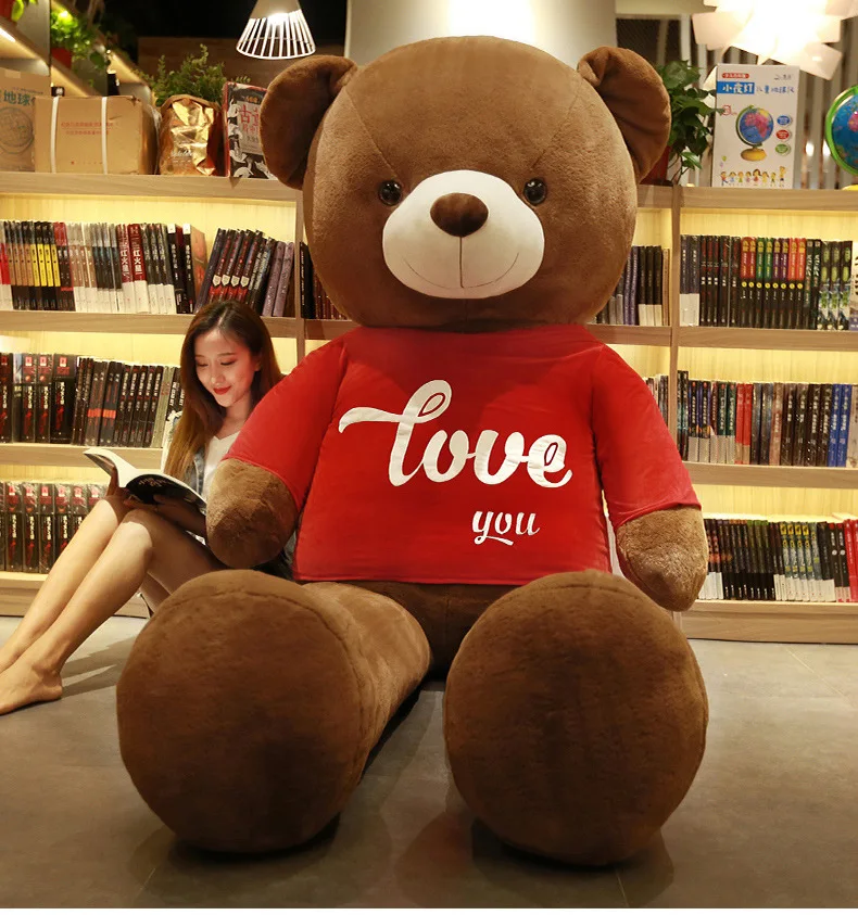 Дропшиппинг Популярный американский гигантский плюшевый мишка футболка игрушка