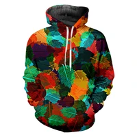 autumn casual mens zipper hoodie pattern square triangle geometric shapes print hip hop 3d sweatshirt men hoodies zip clothing