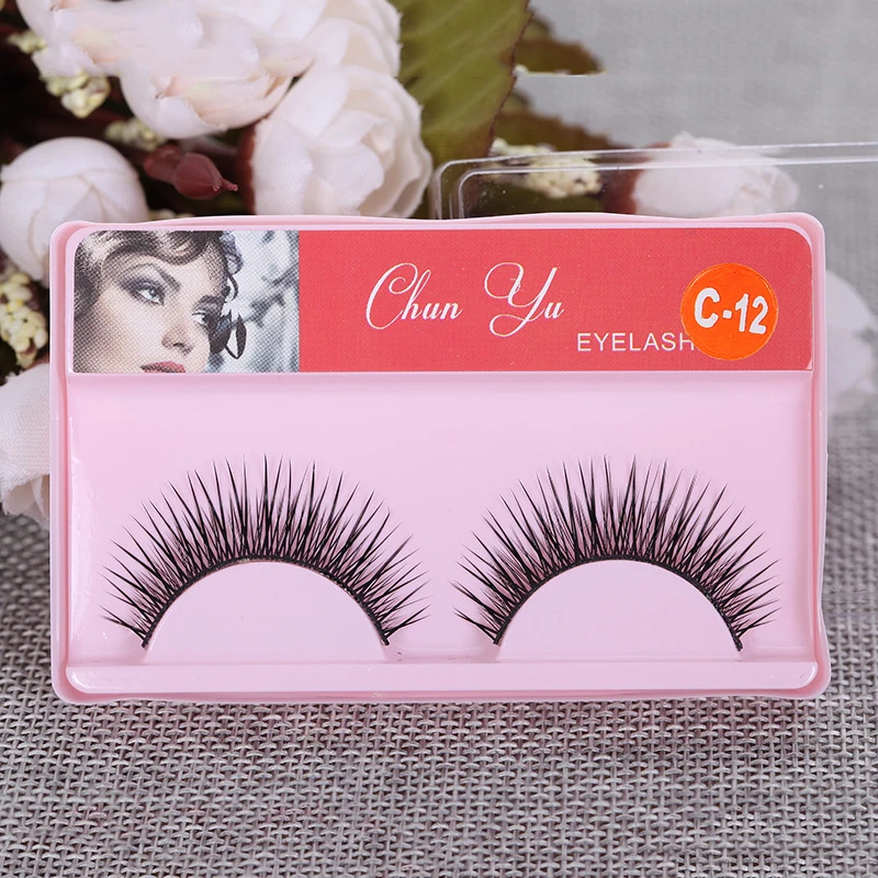 Накладные искусственные ресницы натуральные длинные густые норковые 1 пара |