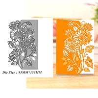 cutting dies sunflower flowers lace diy mold paper metal craft dies for card making cut dies 2021 embossing new molds
