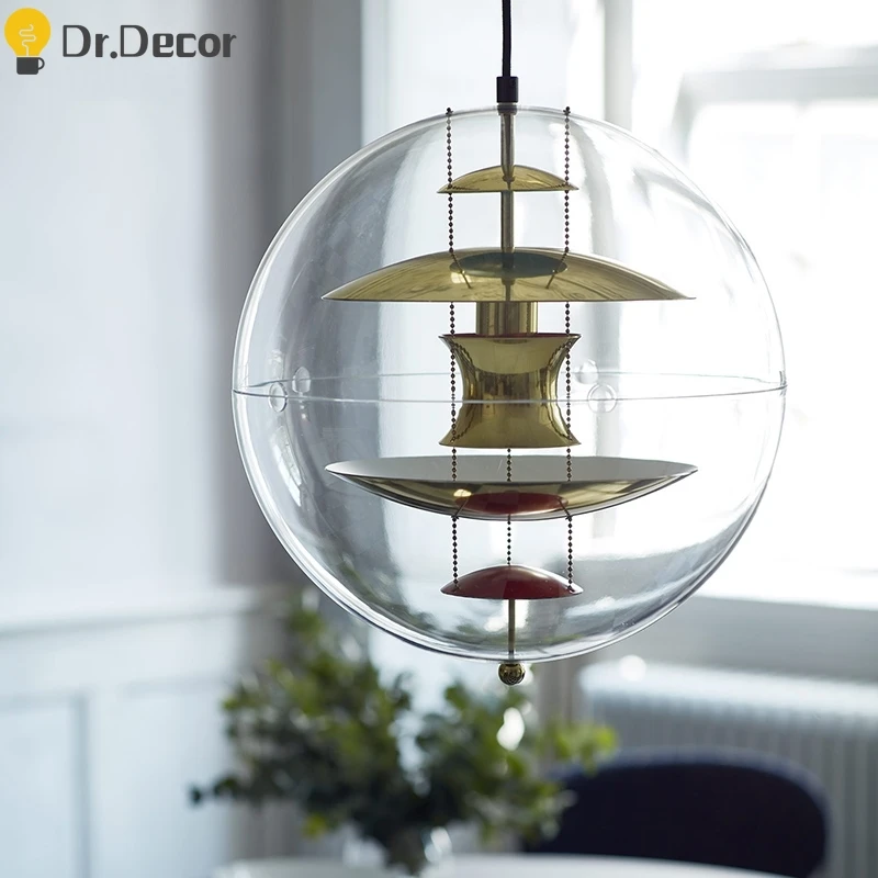 

Post-modern Glass LED Pendant Lights Lighting Denmark Minimalism Living Room Pendant Lamp Bar Cafe Hanging Lamps Light Fixtures