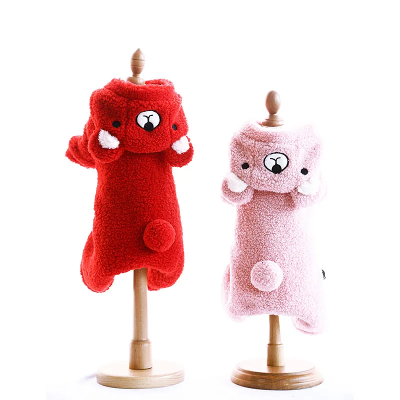 Комбинезон для собак на осень и зиму теплый хлопковый комбинезон четырех ног