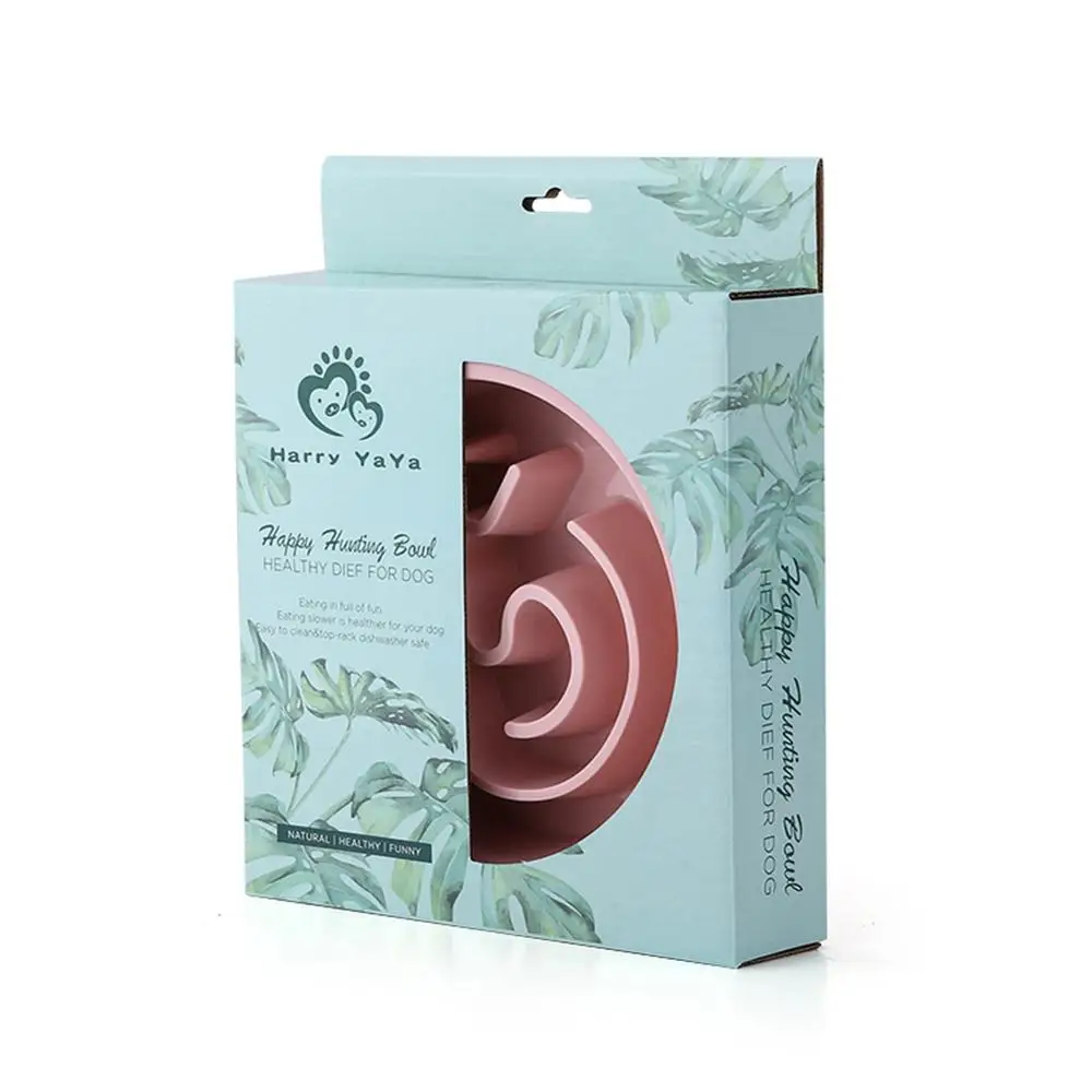 

Useful Anti Choke Pet Bowl Plastic Dog Slow Down Eating Feeder Dish Prevent Obesity Healthy Diet Puppy Feeding Food Bowls