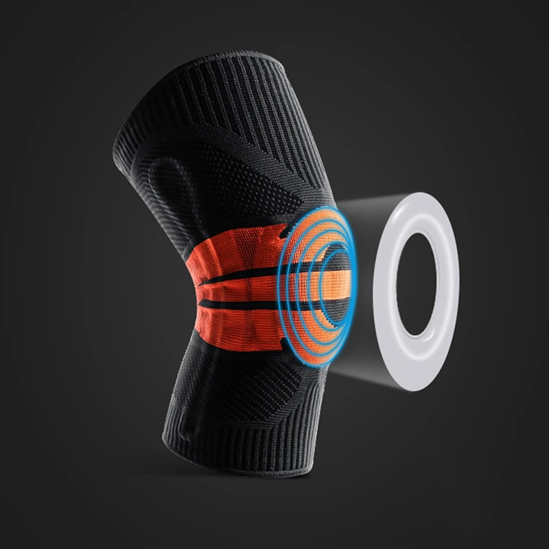 

Fitness Running Cycling Knee Support Braces Elastic Sport Compression Knee Pad Sleeve for Basketball Volleyball