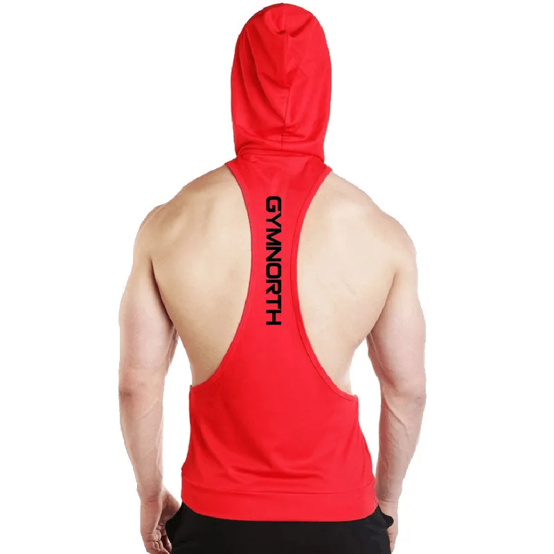 

Muscle Brothers Fitness Men's Sports Vest Fashion Running for Basketball Training Sleeveless Vest Men's Hoodie